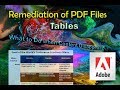 Remediation of PDF Table Cells with Missing Text