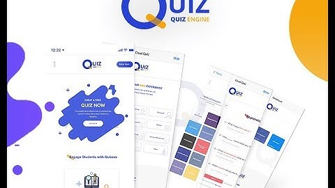 Quiz Engine App ( mobile application) Ui/Ux  Adobe Xd  Islam Khairy