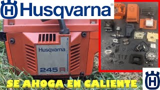 Desbrozadora HUSQVARNA 245R se ahoga en caliente, revisión a fondo