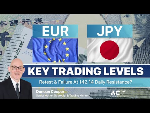 EURJPY Forex Analysis – Retest & Failure At 142.14 Daily Resistance?