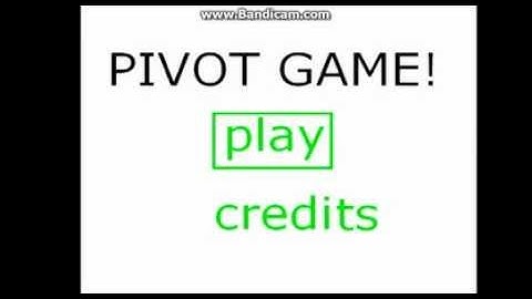 Pivot Video Game