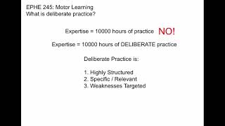 Deliberate Practice