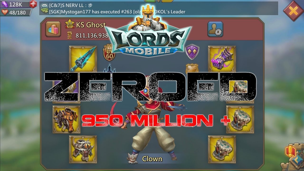 900 Million Might Player ZEROED By SGK & WoG - Lords Mobile