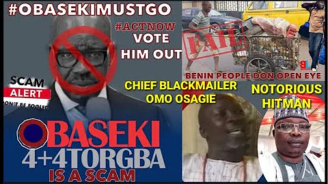 CRIMINALITY BRAIN BOX, LOOTING MASTERMIND, CORRUPT GOV. GODWIN OBASEKI IS A NOTORIOUS FRAUDSTAR