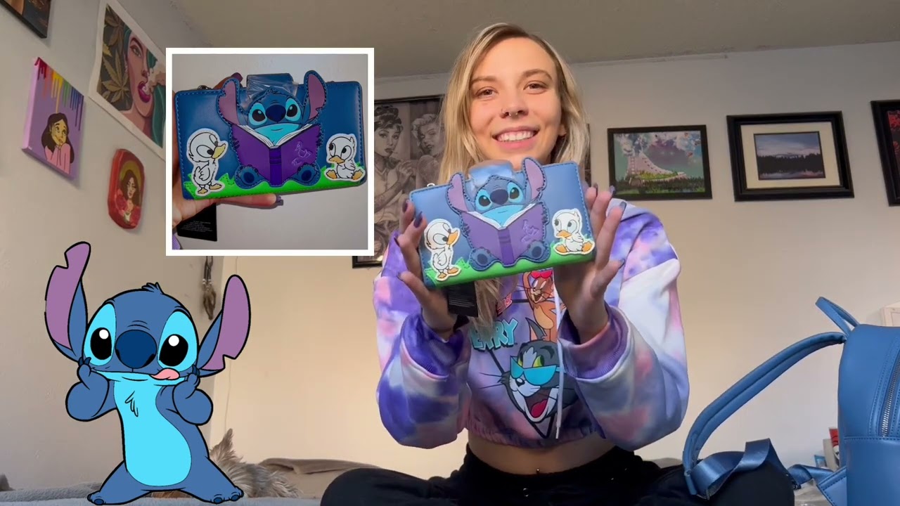 “Unboxing” of Loungefly Stitch & Ducklings Cosplay Backpack & Wallet 📖