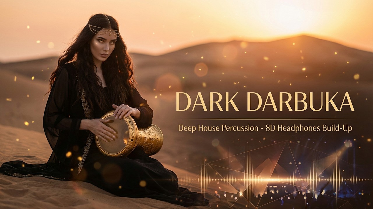Arabic Deep House Darbuka 🪘 Dark Percussion Build Up (8D) Dabke