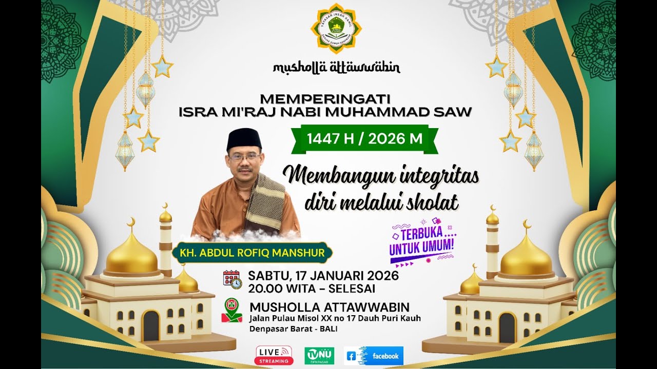 Pengajian Umum Bersama KH. ABDUL ROFIQ MANSHUR (GUS ROFIQ) | TVNU ...