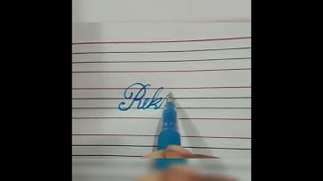 How to write cursive beautiful name /#shorts #viral
