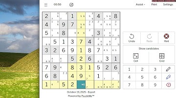 Expert Sudoku Los Angeles Times October 19, 2025
