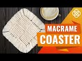 Square Macrame Coasters | Boho Home Decor | Easy Macrame Tutorial