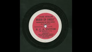 Tino Lopez - Jose Stalin Murio En Corea - Victor 1518-B
