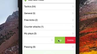 iOS Coach Tactic Board Tutorial: 10. How to manage folders screenshot 4