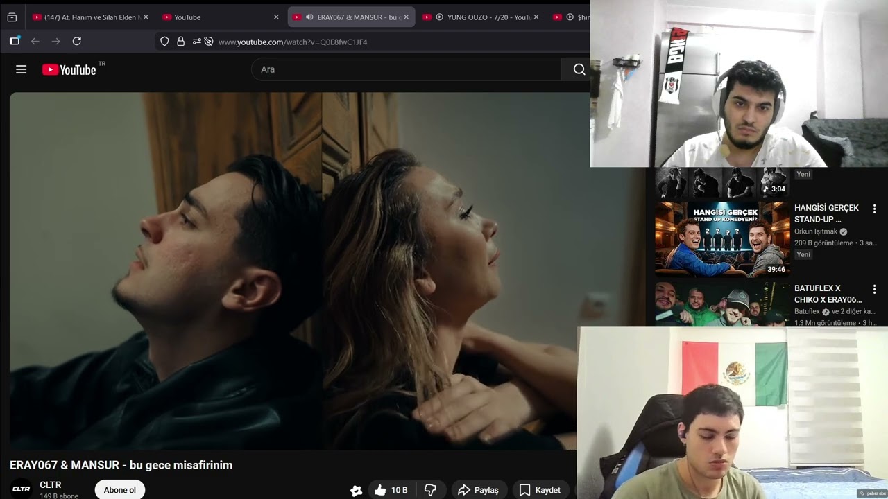 DUYGUSAL PARÇAAA !!!!!! - ERAY067 & MANSUR BU GECE MİSAFİRİM REACTİON