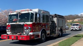 Baltimore County Fire Department Engine 17(Reserve Engine 63) EMS7 Responding to a medical box