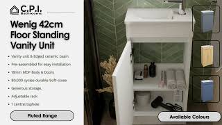 Wenig 42cm Cloakroom Vanity Unit | CPI Bathrooms Trade Range screenshot 4
