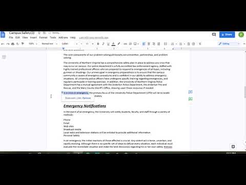 How to create a linked document in Google Docs - YouTube