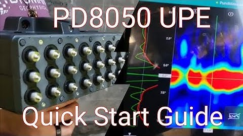 Proceq PD8050 Quick Start Guide | Ultrasonic Pulse Echo | Concrete scanning | Structural Inspection