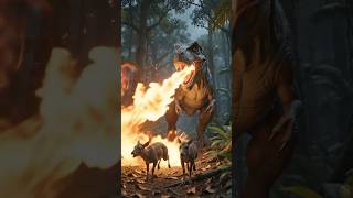 🔥 Dinosaur Fire Chase | Wild Escape!#Dinosaur #FireBreath #JungleEscape