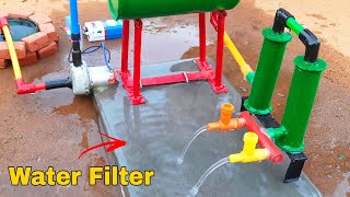 How to make mini water filter | Science project | Diy tractor