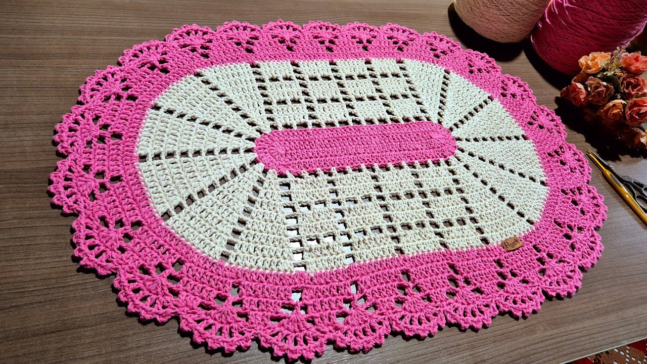 Tapete oval BLOQUINHOS / Passo a Passo/ 0,257 gm  @Rogercroche2