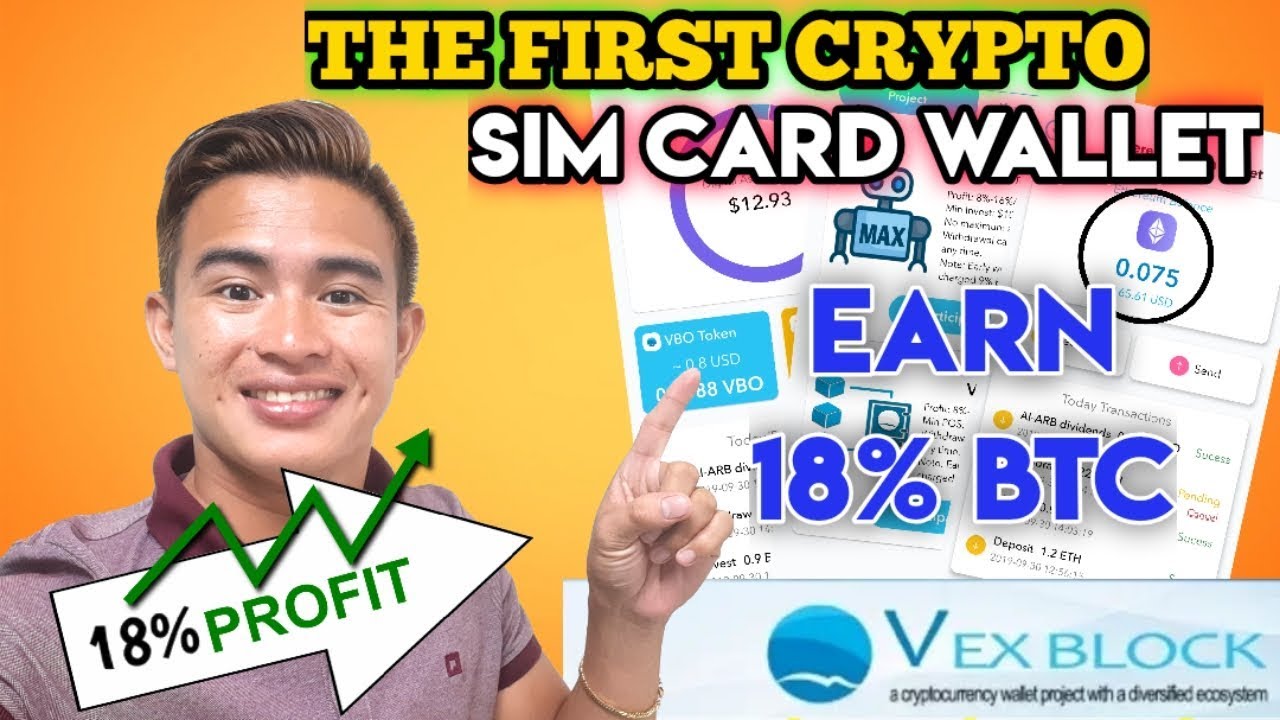 PAANO KUMITA NG 18% PROFIT | CRYPTO SIM CARD | Vex Block Wallet (Tagalog)