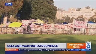 UCLA students staging counterprotest as campus encampment grows 