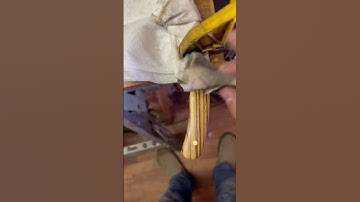 Oiling up some Zebrawood scales #blacksmith#bladesmith#knife#handmade#forge#Nock#ArrowHead#Anvil