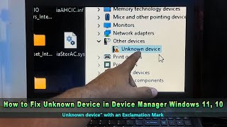 how to fix unknown device in device manager windows 11, 10