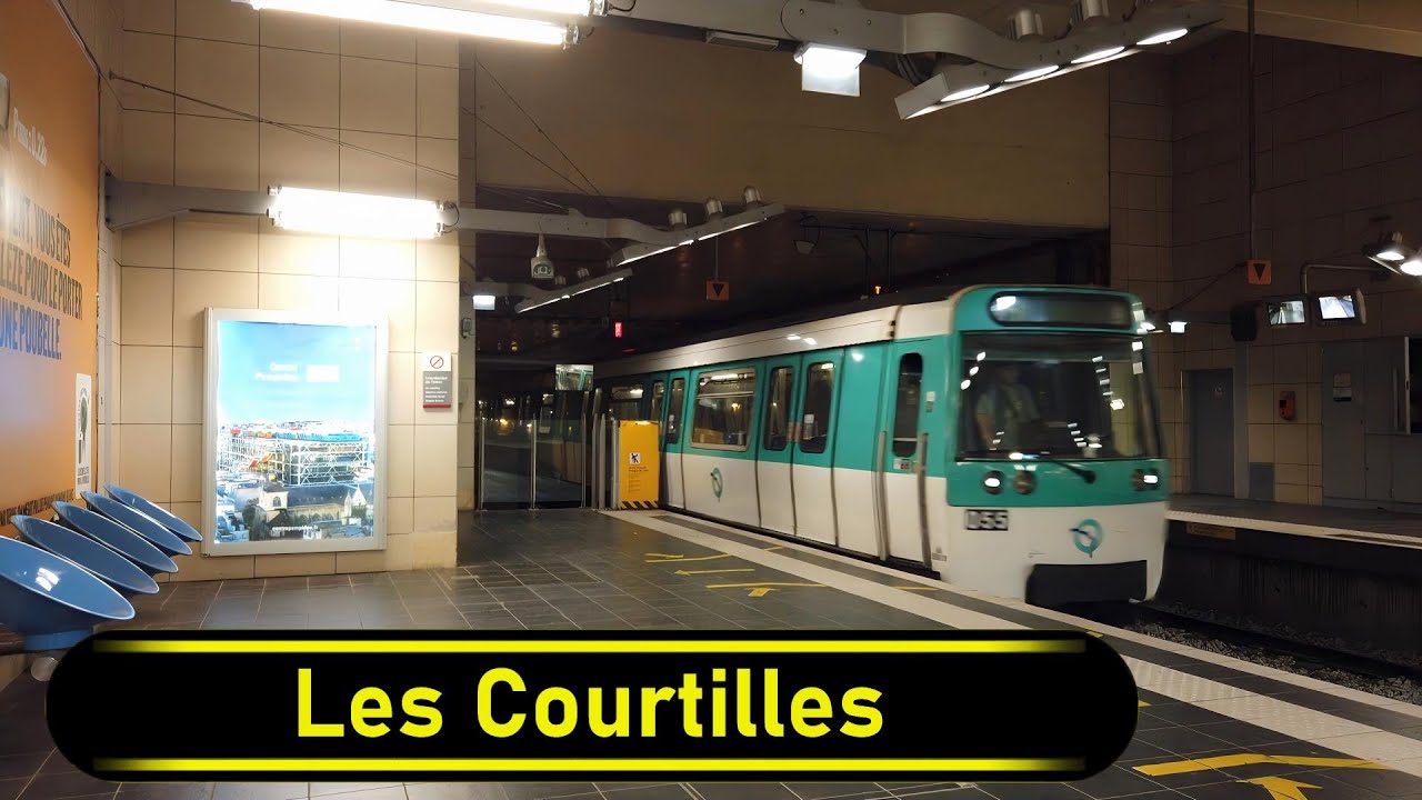 Metro Station Les Courtilles - Paris 🇫🇷 - Walkthrough 🚶