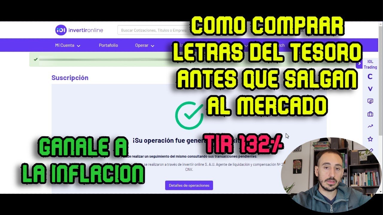 Como comprar ledes letras del tesoro nacional en invertir online paso
