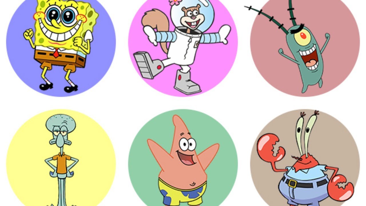 Герои мультфильма спанч боб имена картинки