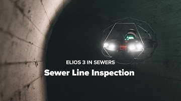 Drone sewer line inspection and mapping with the Elios 3. Sewer Inspection Camera