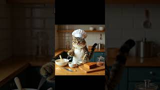 #CatCake#CulinaryCreativity#CatChef#CreativePets#FelineCreativity