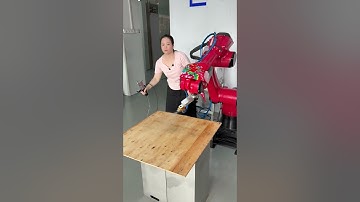 Non-programming spray painting robot.#robot #industrial #welding #spraying #stamping #machine
