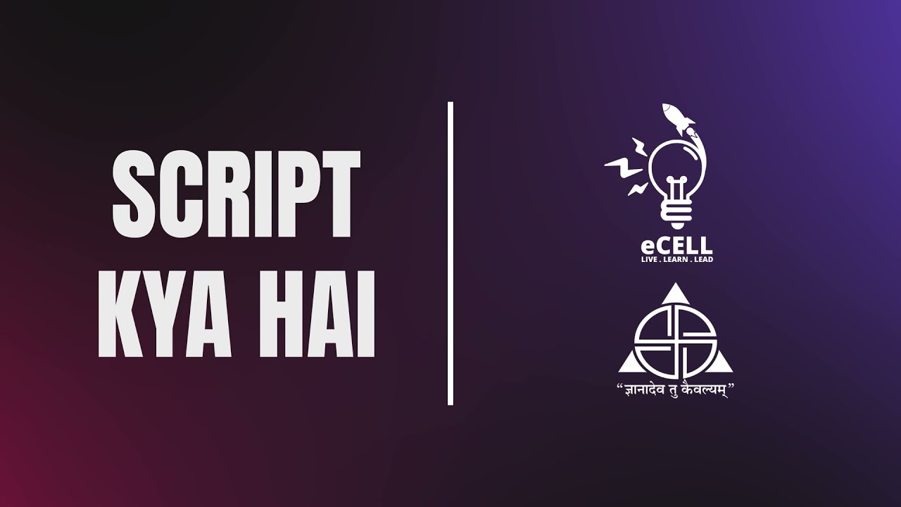 Be Fit for the Entrepreneurial Journey |  Script Kya Hai? Podcast by Ecell SSTC