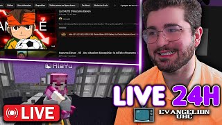 LIVE 24H - On mange en regardant des vidéos into EVANGELION UHC [8/05/2024]