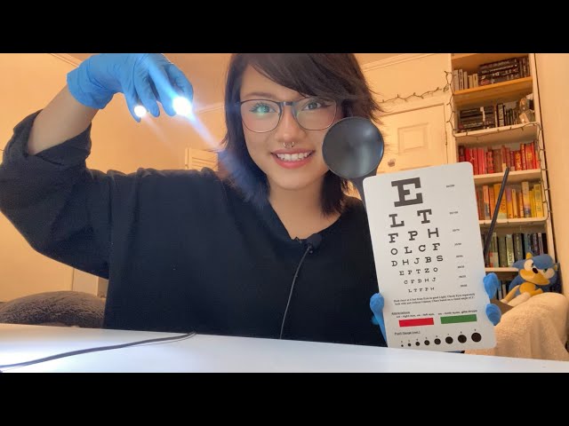 ASMR~ Eye Exam (Follow the Light, Eye Chart…)