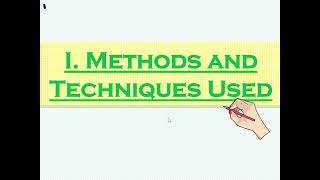 Thesis Writing- Chapter 2 (Writing the Methodology of  the Study)