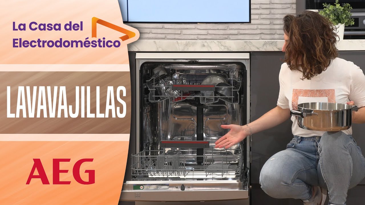 🍴AEG LAVAVAJILLAS FFB53620ZM - Color inox o blanco, 13 servicios, Clase D.