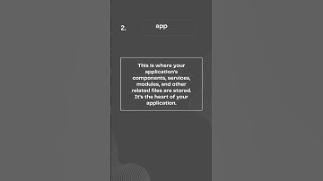 Files and Folder Structure In Angular #angular #frontend