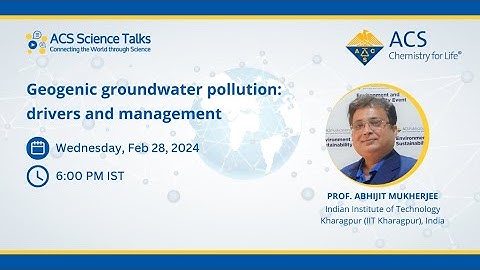 Science Talks Lecture 134: Geogenic groundwater pollution: drivers and management