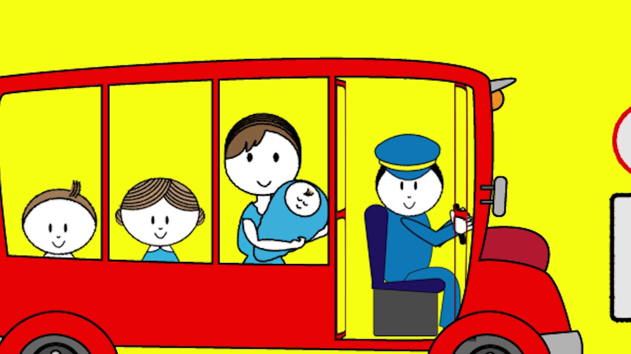 Wheels On The Bus | Children Nursery Rhyme | Kids Songs | Baby Puff Puff