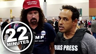 The biased and corrupt media goes rogue at a Trump rally | 22 Minutes