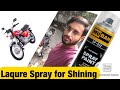 Using of Lacquer Spray and Black Spray for Increase Bike Shining And Increase Life of Parts