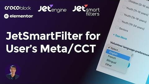 How to add a JetSmartFilter for user