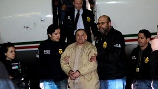 Notorious drug kingpin "El Chapo" lands in N.Y.