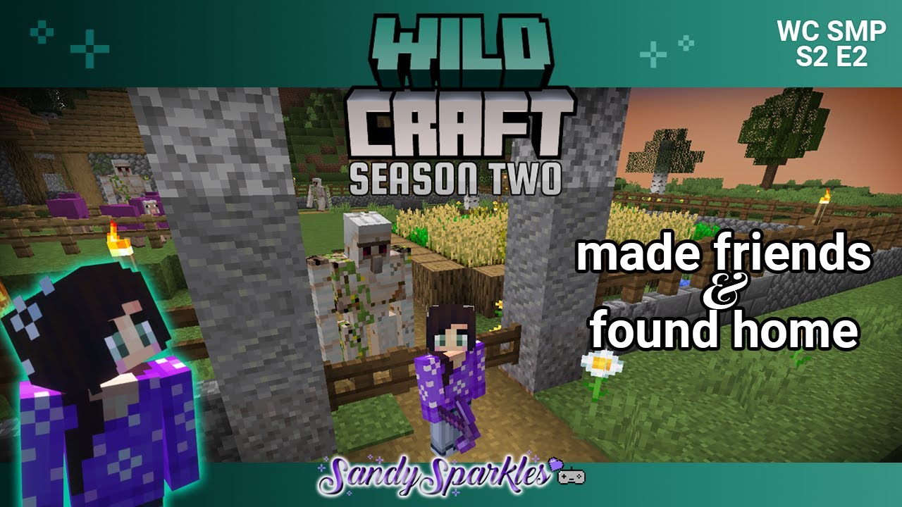 WILD CRAFT: I found a home and made friends! Episode 2 | Minecraft SMP ...