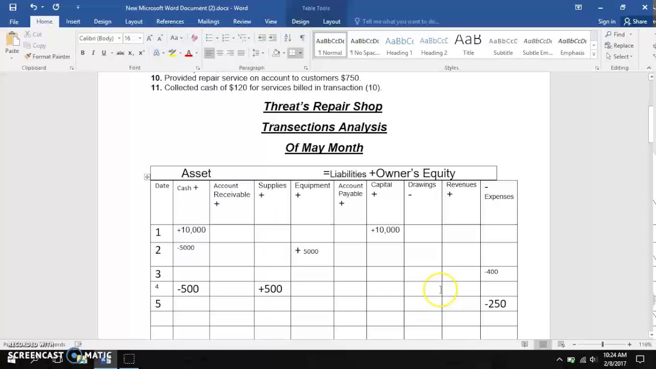 Accounting Transaction Analysis in bangla - YouTube
