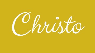 Learn how to Sign the Name Christo Stylishly in Cursive Writing