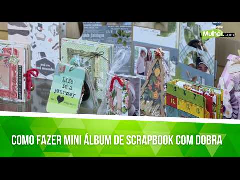 How to make a DIY fold-out scrapbook mini album